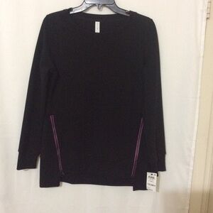 3/$28❤️Ideology women's black long sleeve shirt